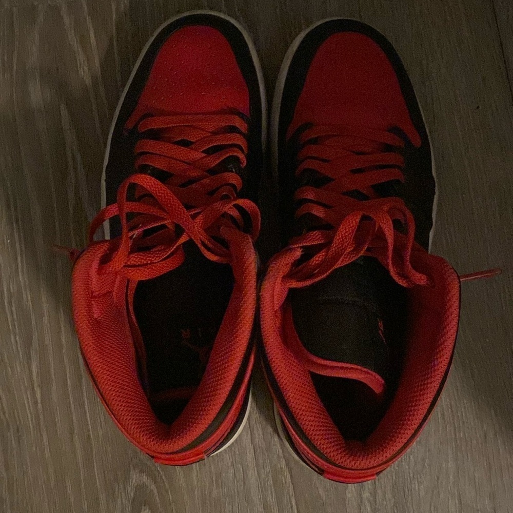 Red/black Nike Air Jordans